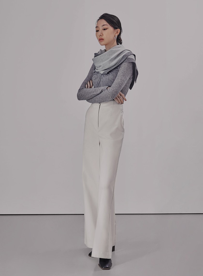 氣質扭結V領長袖上衣